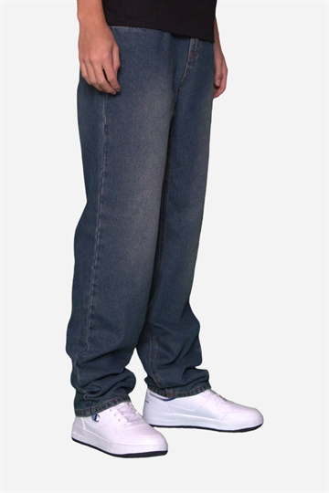 Fraizer - Teens - Baggy Jeans - Blue Dirty Wash